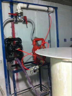 43.1lb Air Driven Double Diaphragm Pump Ceramic Sanitary Ware