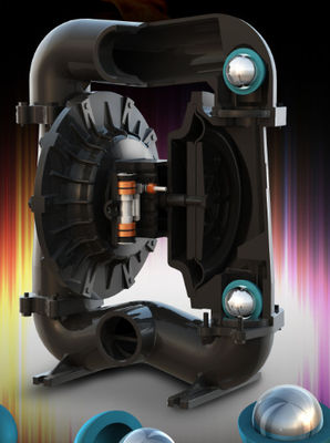 3" Air Operated Double Diaphragm Pump For Abradive Sludge Slurries